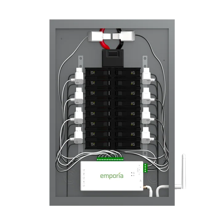Official Vue 3 installation illustration showing two main sensors and eight circuit sensors